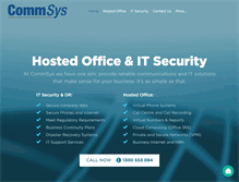 Tablet Screenshot of commsys.com.au